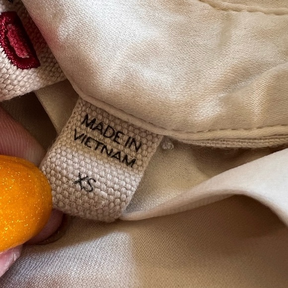 Dolan Small Cream Long Sleeve Collar Shirt Button Up - Picture 8 of 10